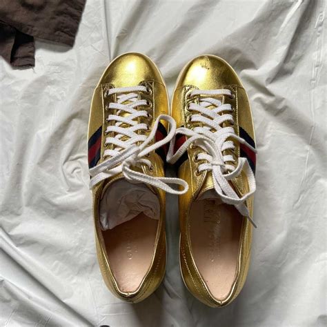 gucci gold peggy platform|Women's Ace platform sneaker .